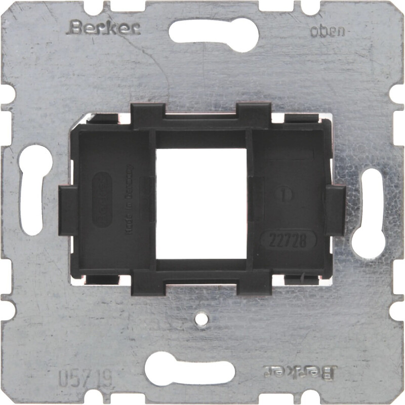 CENTRUMPLATTA 1f RJ45 svart adapterram