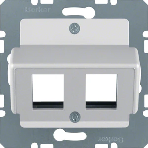hager Telerasia hager 2xrj45 amp-liit. alu