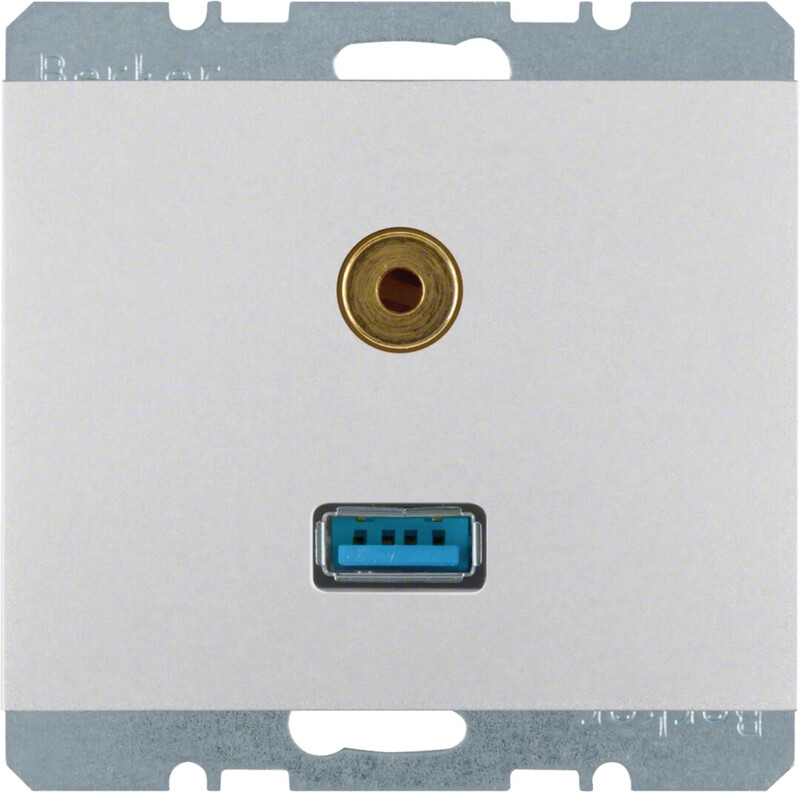 AV-RASIA HAGER USB/3.5MM AUDIO UK AN-AL