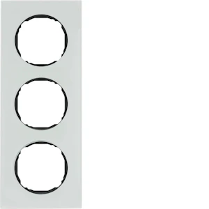 hager Ram r.8 3f. glas vit