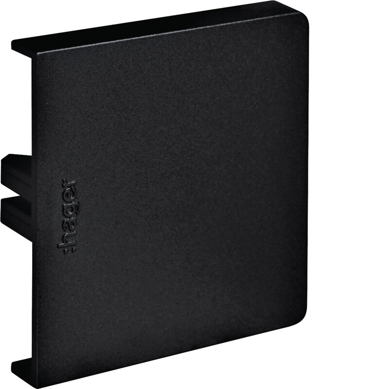 hager End plate tehalit  gbd gbd500506 hf gbd(a) 54x54 blk
