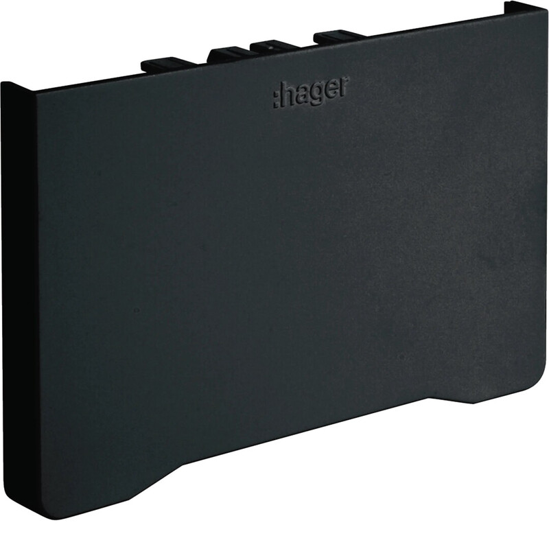 hager End plate tehalit  gbd gbd500856 hf gbd(a) 56x85 blk