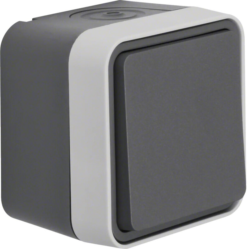 SWITCH 6/10A/250V/IP55 PPJ GRAY