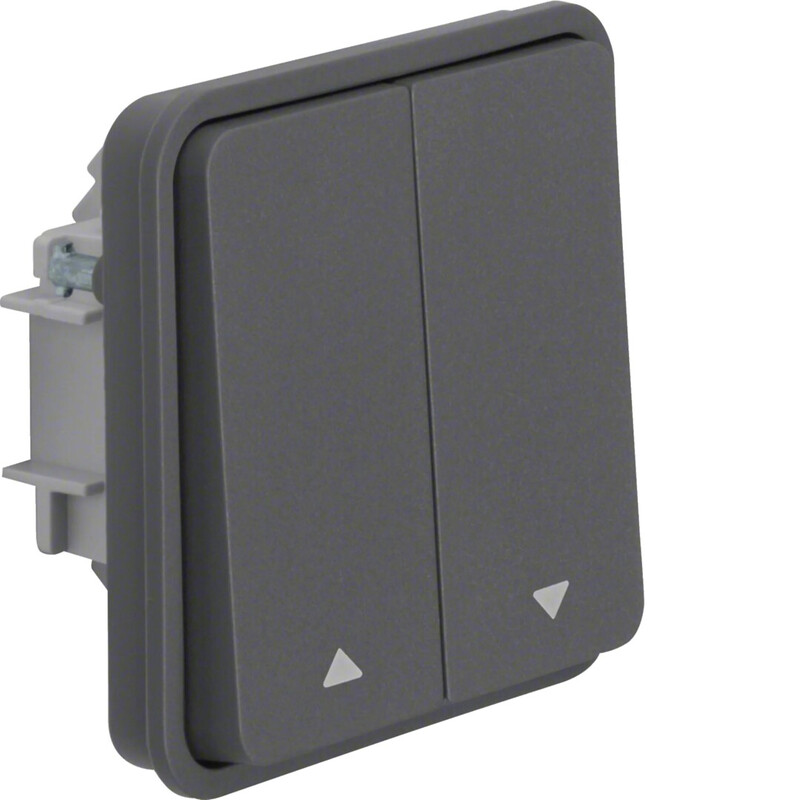 SWITCH 5/10A/IP55 CURT. KJ GRAY