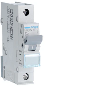 hager Automatsäkring mbn140e 1x40a b-karakt. 6ka
