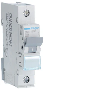 hager Automatsäkring mbn150e 1x50a b-karakt. 6ka