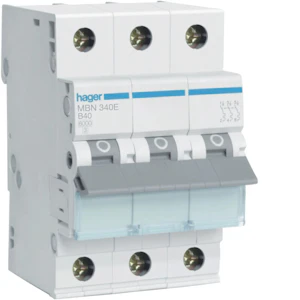 hager Automatsäkring mbn340e 3x40a b-karakt. 6ka