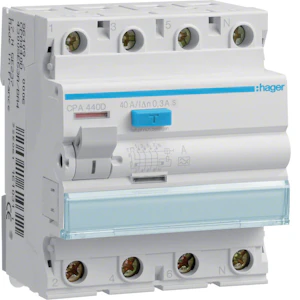 hager Rcd selective cpa440d 4x40a 300ma type a