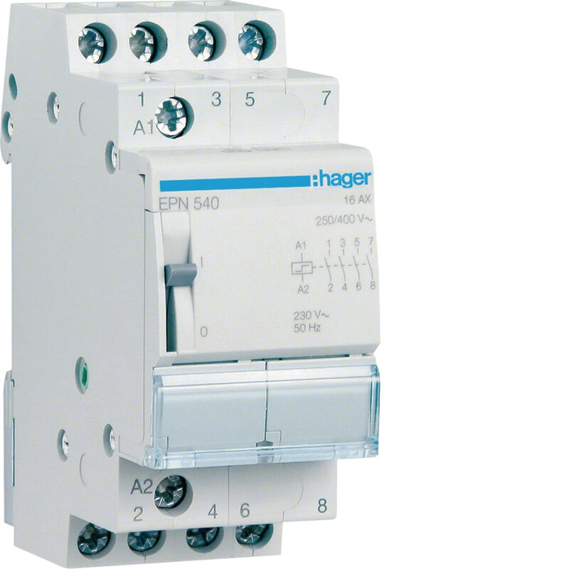 hager Sysäysrele hager epn540 4s 16a 230vac/110vdc