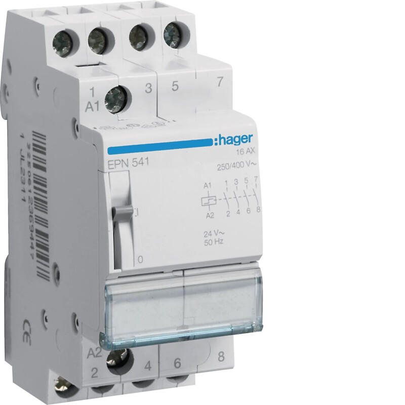 hager Tryckrelä epn541 4sl 16a 24v /12v=
