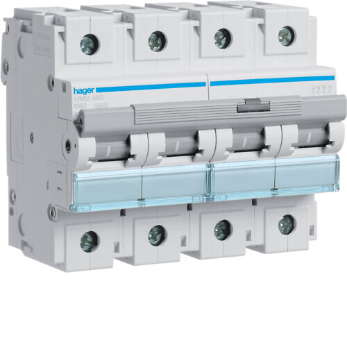hager Automatsäkring hmb480 4x80a b-kurv 15ka