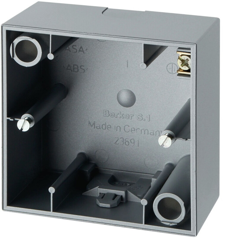 hager Surface mounting box 1f 37mm alu