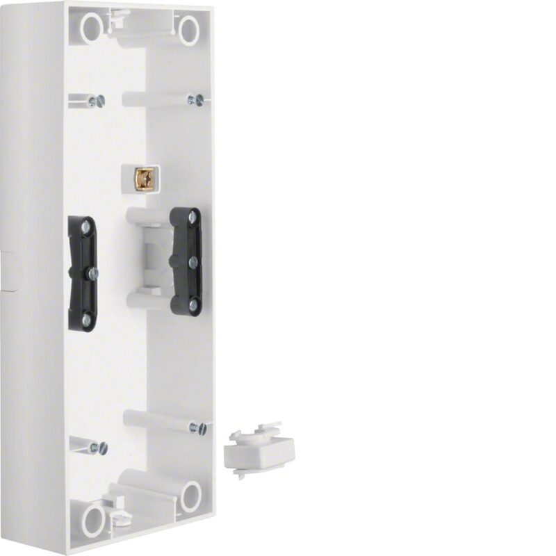 SURFACE MOUNTING BOX 3F 37MM VERTICAL WHITE