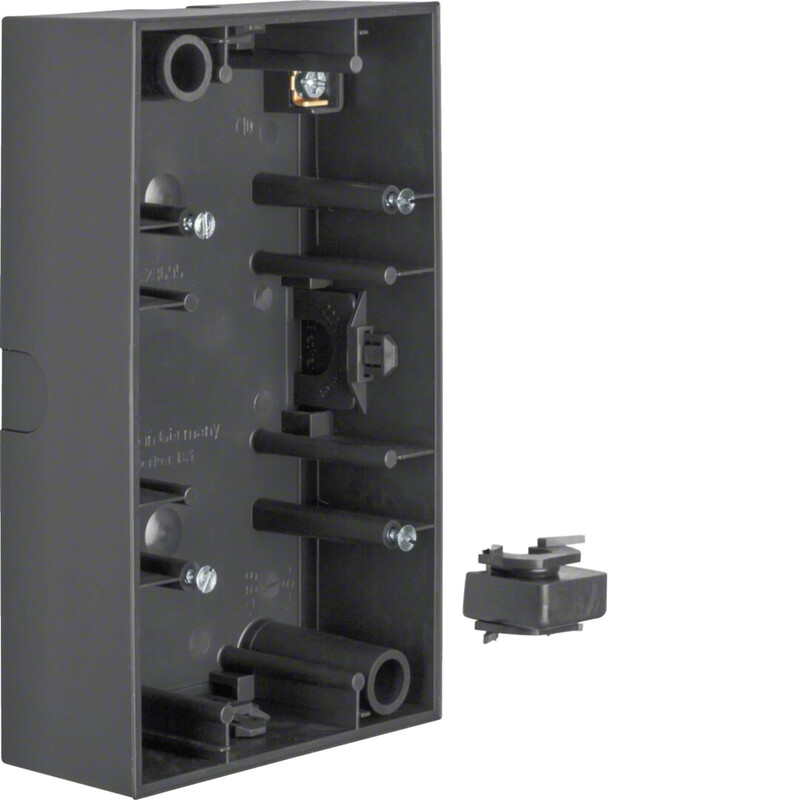 SURFACE MOUNTING BOX 2F 37MM VERTICAL ANT