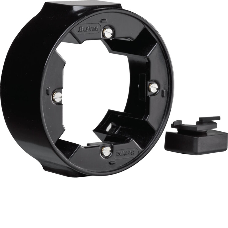 hager Förhöjningsram 1f 33.5mm svart