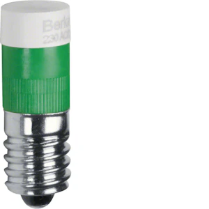 hager Led lamp green 230vac 4ma e10