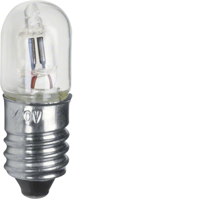 NEON LAMP CLEAR 230VAC 1.35MA E10