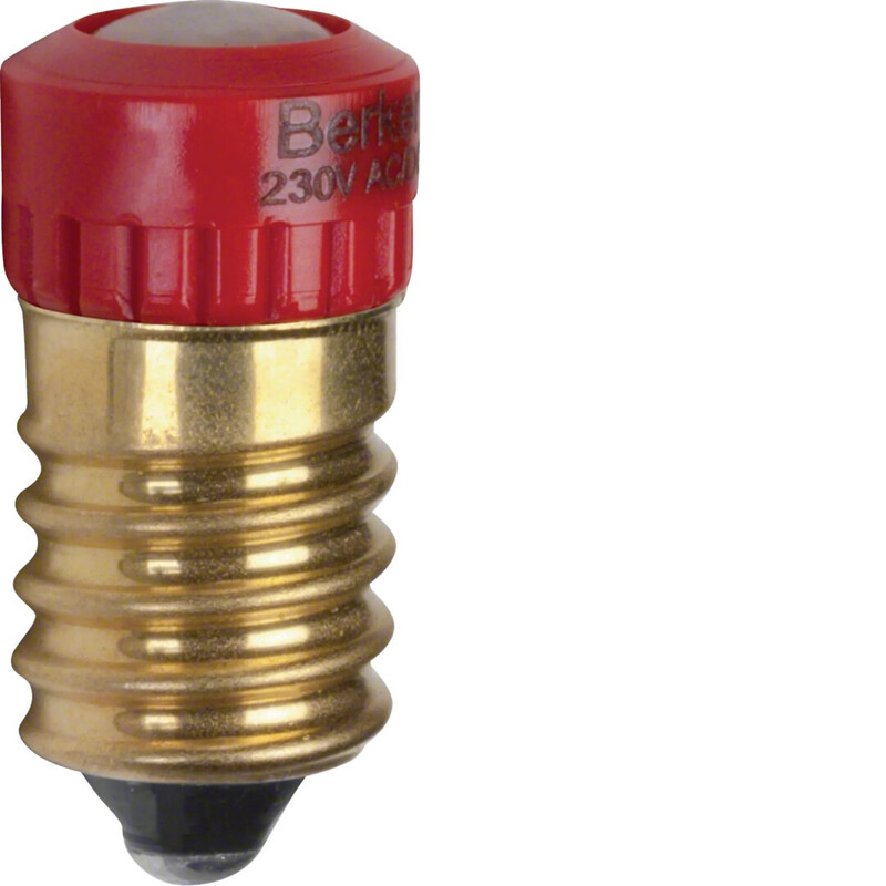 LED LAMP RED 230VAC 4.2MA E14