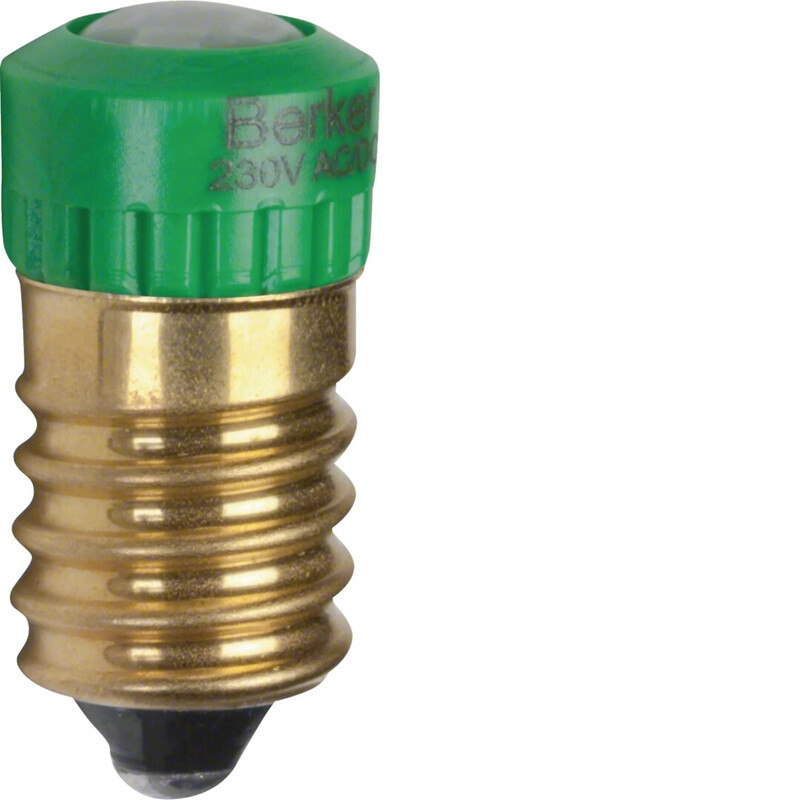 LED LAMP GREEN 230VAC 4.2MA E14