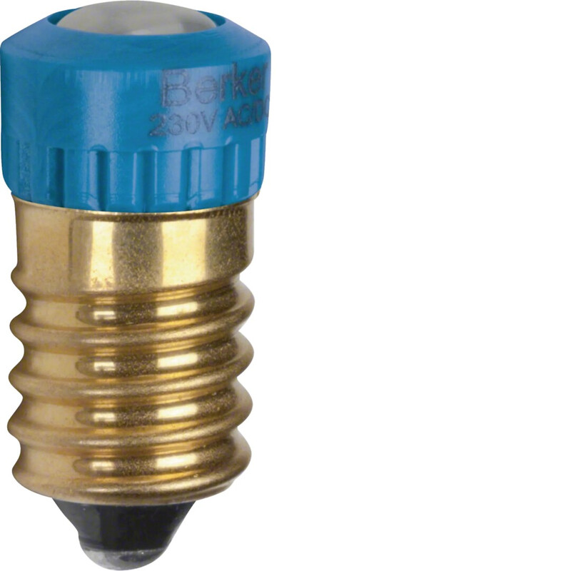 LED LAMP BLUE 230VAC 4.2MA E14