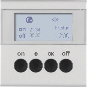 hager Time switch knx 7d 1ch rf quicklink alum.
