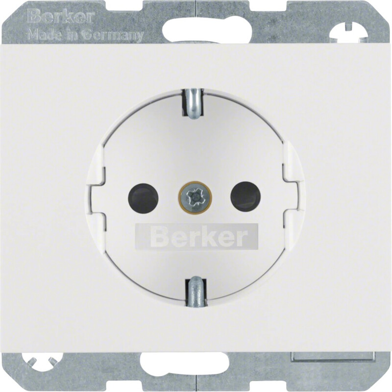 hager Socket outlet 1s/16a ukj white
