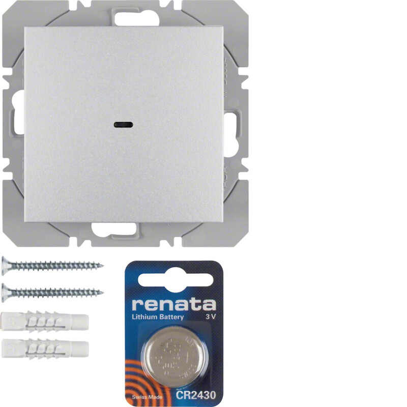 hager Painike langaton knx hager 1-os. par 3v quicklink alu