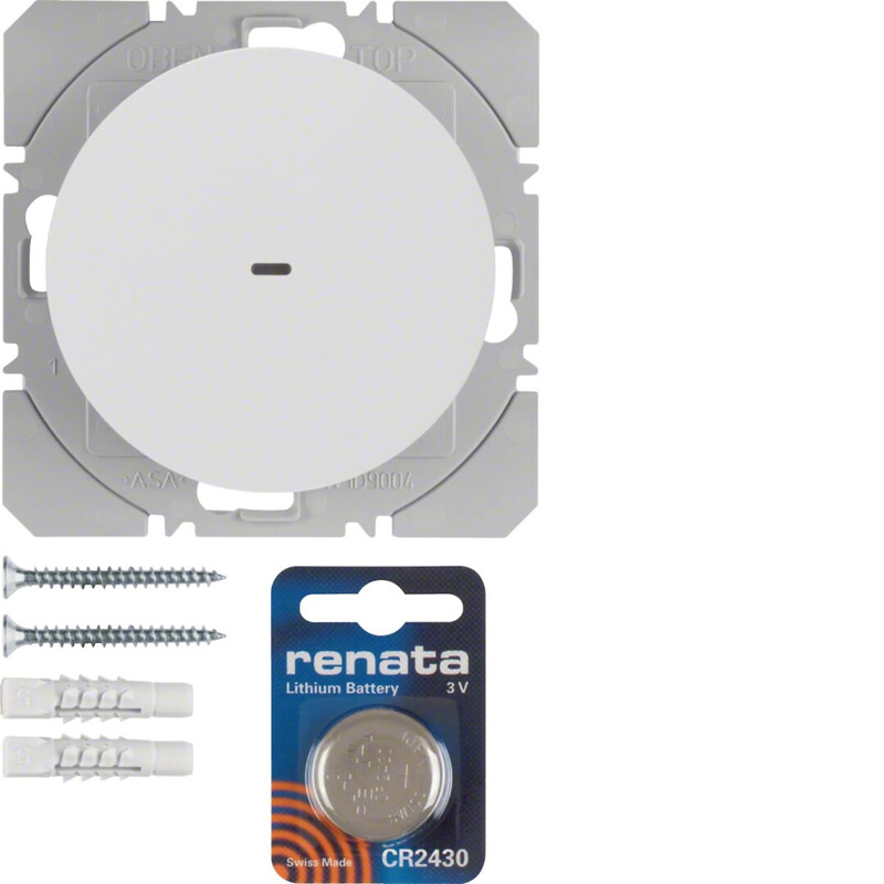 PUSH-BUTTON WIRELESS KNX 1F BAT 3V QUICKLINK WHITE