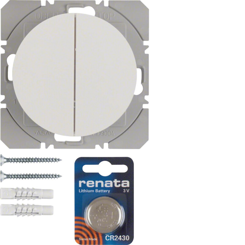 PUSH-BUTTON WIRELESS KNX 2F BAT 3V QUICKLINK WHITE