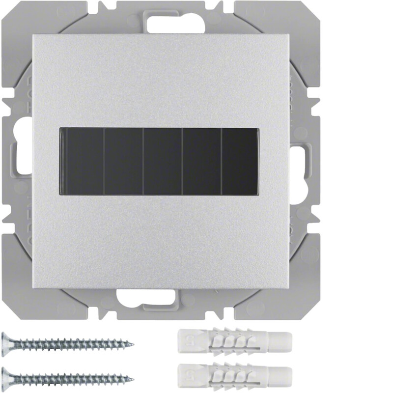 PUSH-BUTTON WIRELESS KNX 1F SOLAR QUICKLINK ALUM.