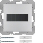 PUSH-BUTTON WIRELESS KNX 1F SOLAR QUICKLINK ALUM.
