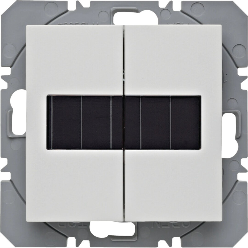 PUSH-BUTTON WIRELESS KNX 2F SOLAR QUICKLINK WHITE