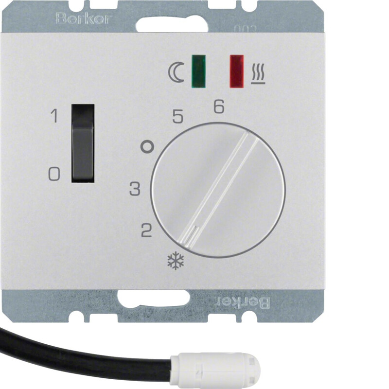 LATTIALÄMMITYSTERMOSTAAT HAGER 5/30 1S 10A KYTK./MV AN-AL