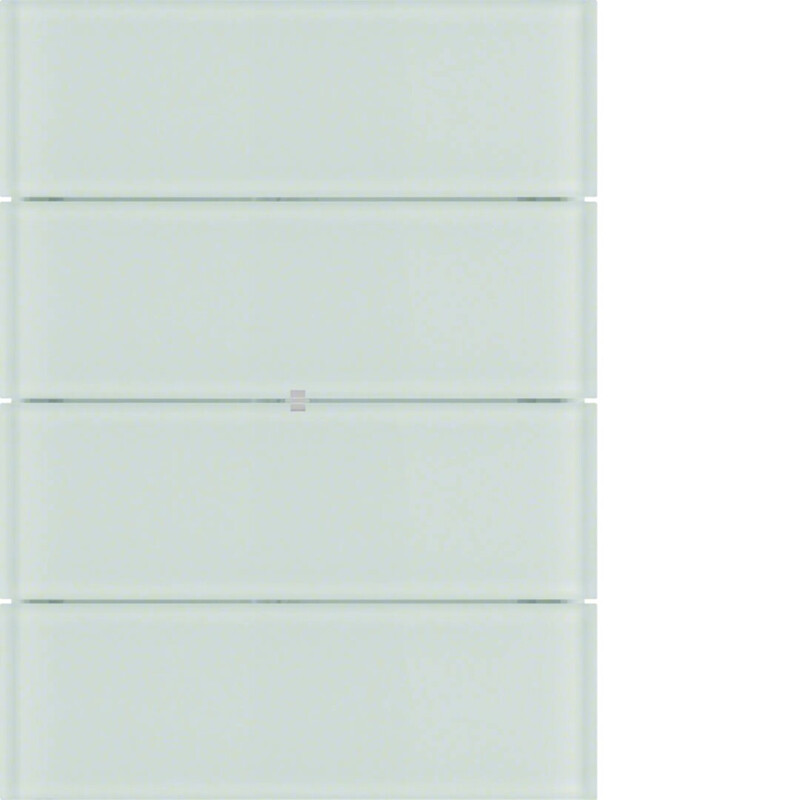 PUSH-BUTTON KNX 4F COMF. GLASS WHITE