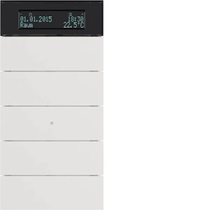 hager Push-button knx 5f ther. white