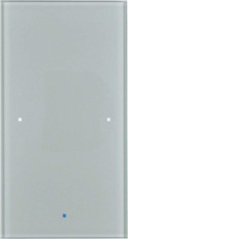 TRYCKKNAPP KNX 1F KOMF. GLAS ALU