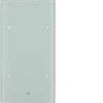 PUSH-BUTTON KNX 2F COMF. GLASS WHITE