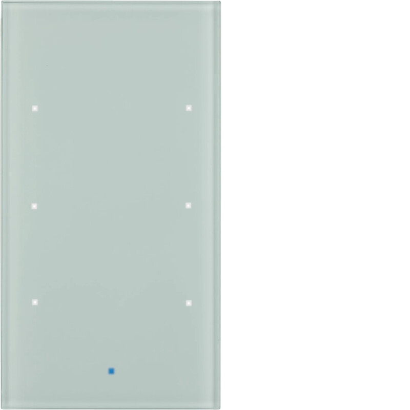 PUSH-BUTTON KNX 3F COMF. GLASS WHITE