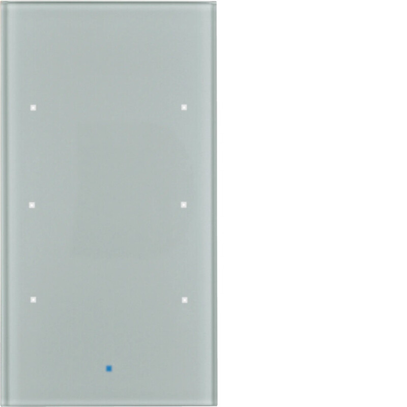 TRYCKKNAPP KNX 3F KOMF. GLAS ALU