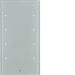 PUSH-BUTTON KNX 4F COMF. GLASS ALU