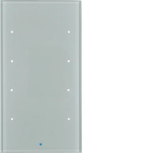 hager Push-button knx 4f comf. glass alu
