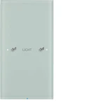 PUSH-BUTTON KNX 1F COMF. OP. GLASS WHITE