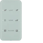 PUSH-BUTTON KNX 3F COMF. OP. GLASS WHITE