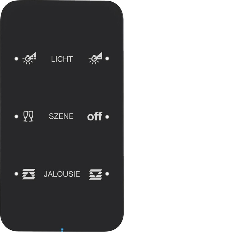 PUSH-BUTTON KNX 3F COMF. OP. GLASS BLACK