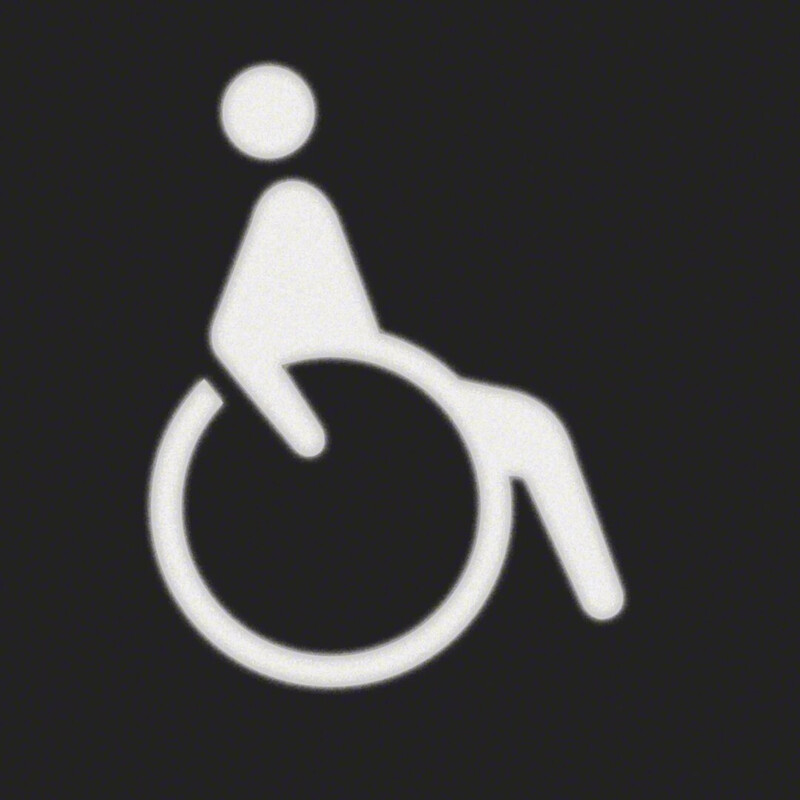 FOIL WHEELCH SYMBOL SIGNAL LAMP