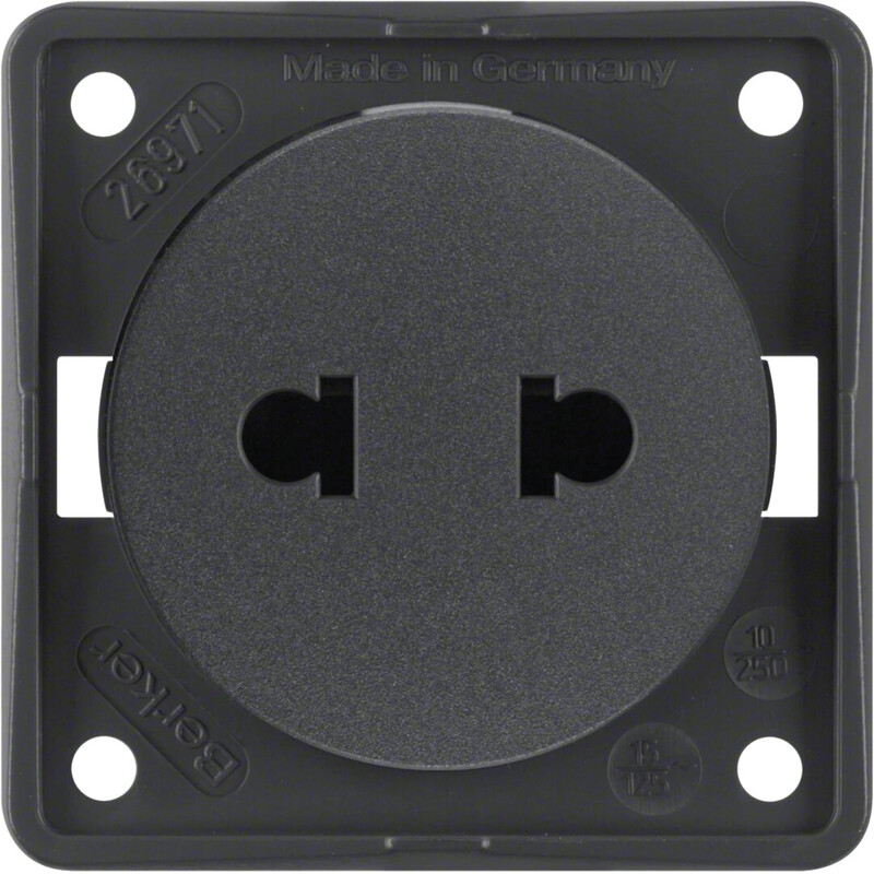 hager Väguttag 2n/10a/250vac euro-us ur ant
