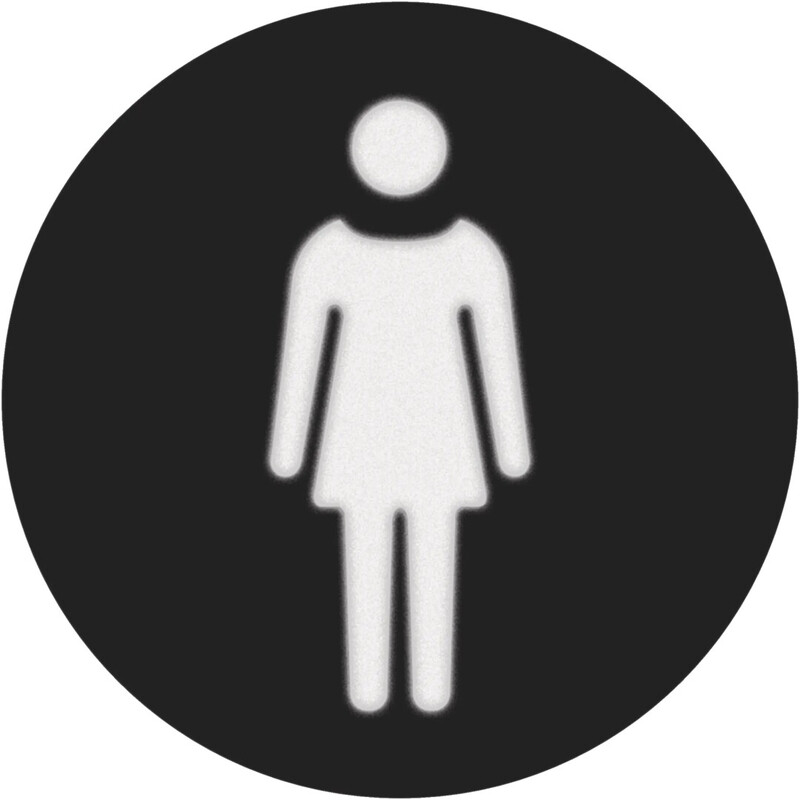 SYMBOL FOIL ROUND WOMAN F. SIGNAL LAMP