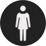 SYMBOL FOIL ROUND WOMAN F. SIGNAL LAMP
