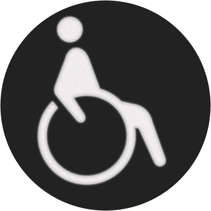 SYMBOL FOIL ROUND WHEELCHAIR FOR SIGNAL LA