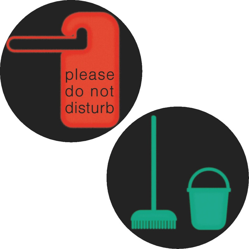 SYMBOL FOIL ROUND DON'T DISTURB/CLEAN UP R